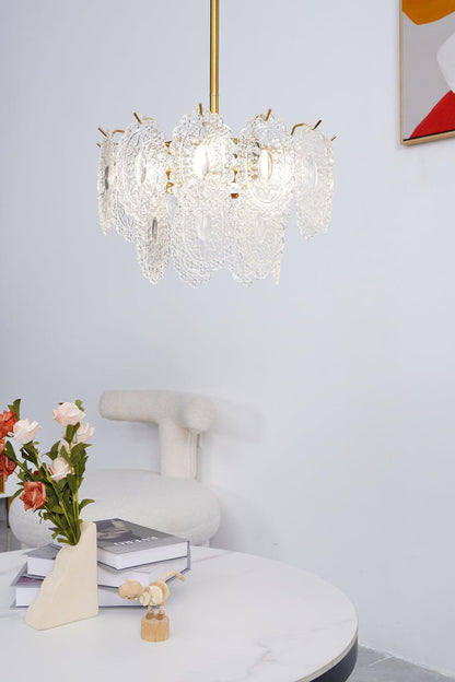 Wave Glass Chandelier - everlamps