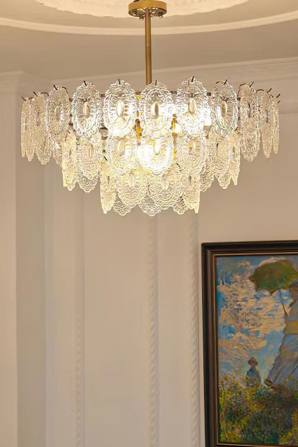 Wave Glass Chandelier - everlamps
