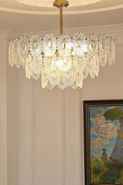 Wave Glass Chandelier - everlamps