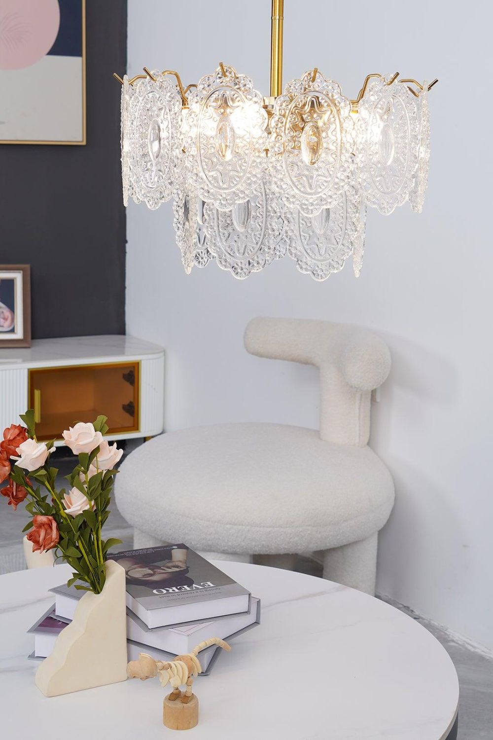 Wave Glass Chandelier - everlamps
