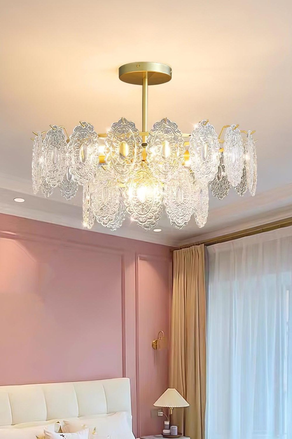Wave Glass Chandelier - everlamps