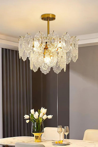 Wave Glass Chandelier - everlamps