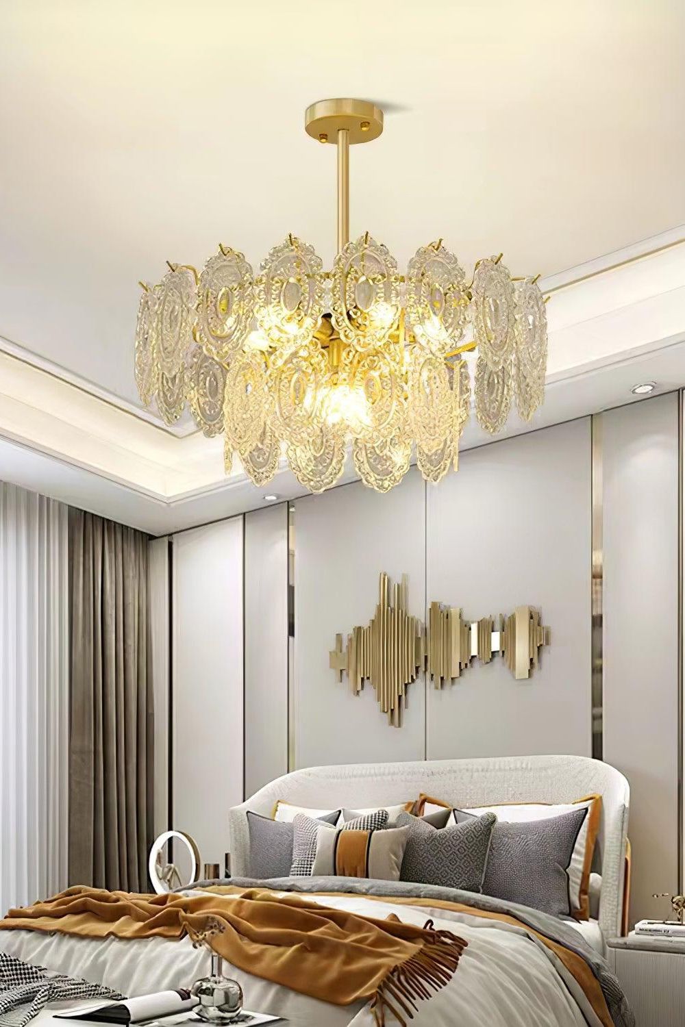 Wave Glass Chandelier - everlamps