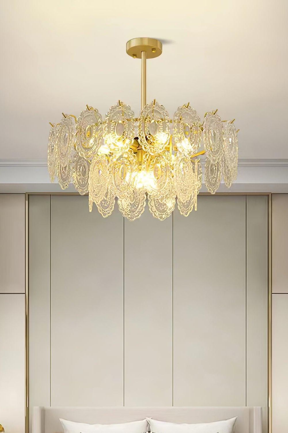 Wave Glass Chandelier - everlamps