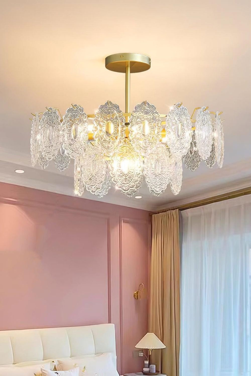 Wave Glass Chandelier - everlamps