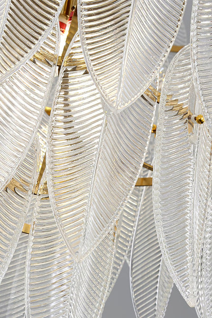 Glass Feathers Chandelier - everlamps