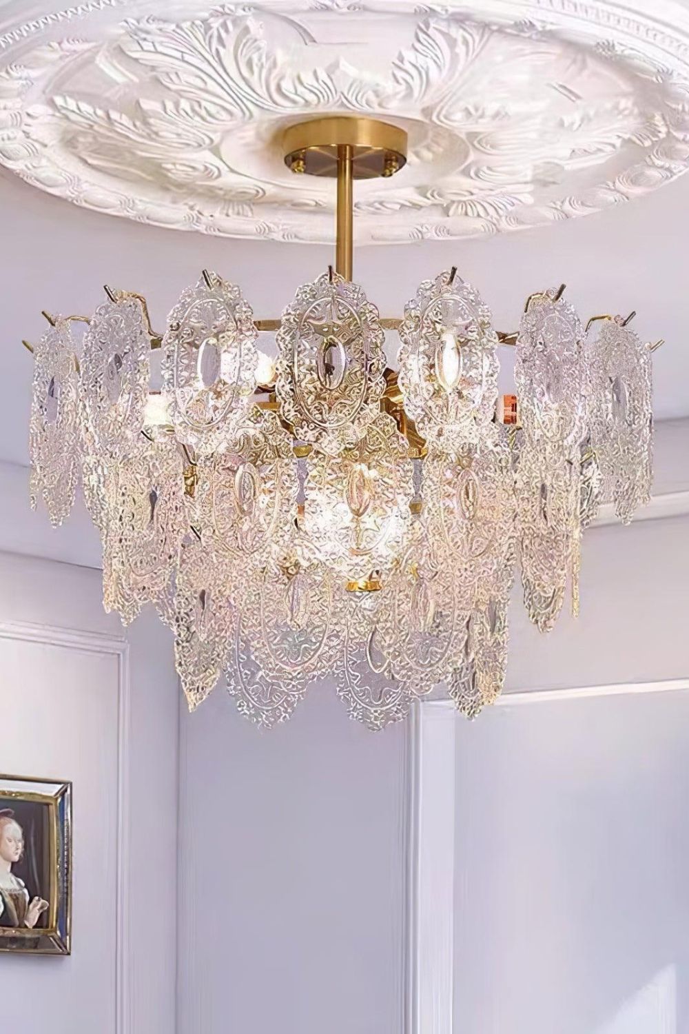 Wave Glass Chandelier - everlamps