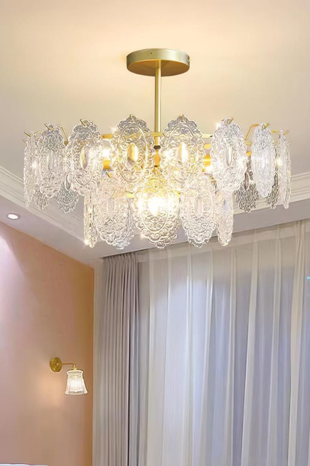 Wave Glass Chandelier - everlamps