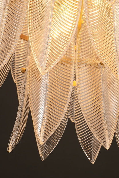 Glass Feathers Chandelier - everlamps