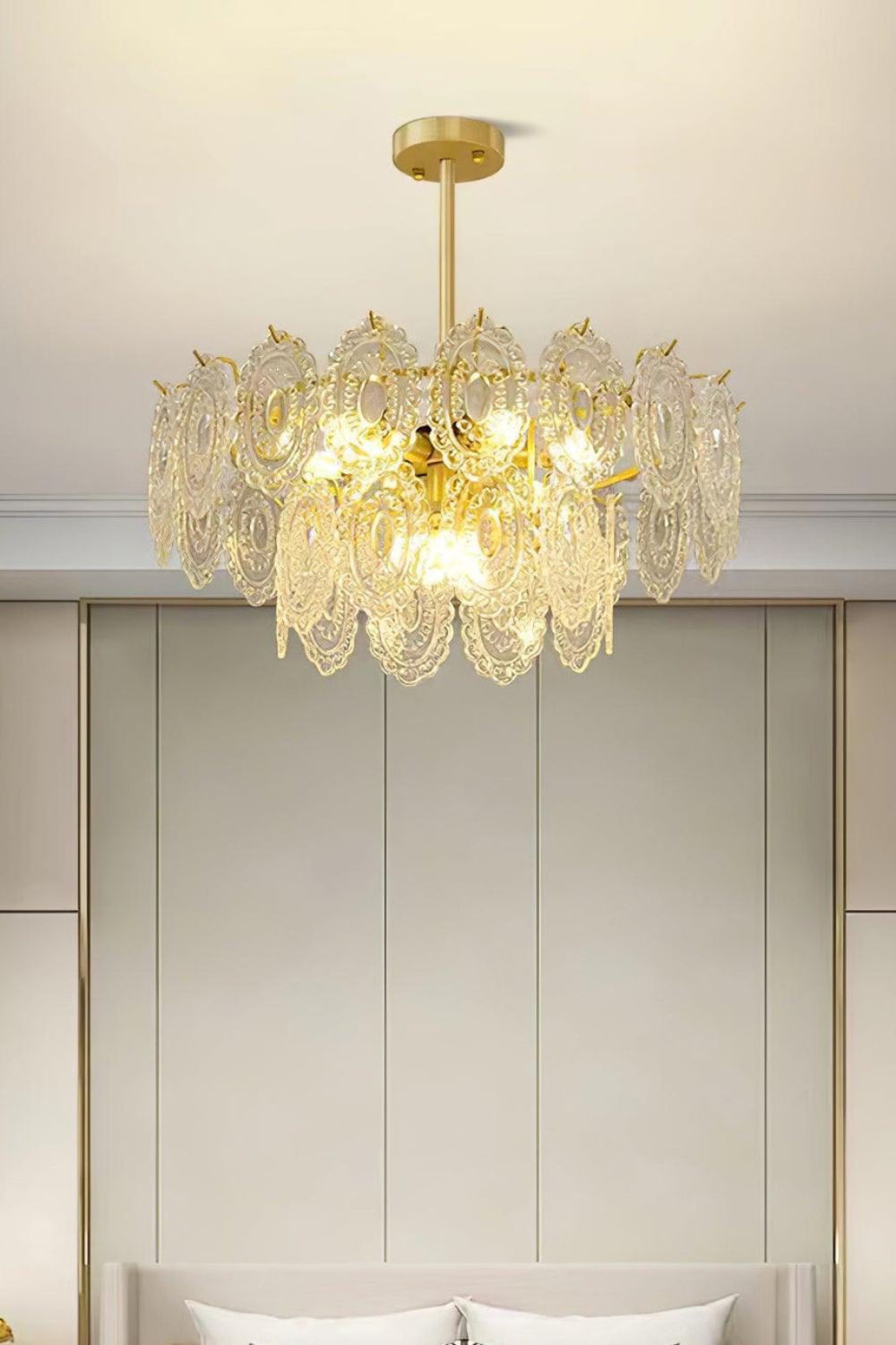 Wave Glass Chandelier - everlamps