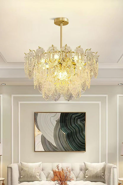 Wave Glass Chandelier - everlamps