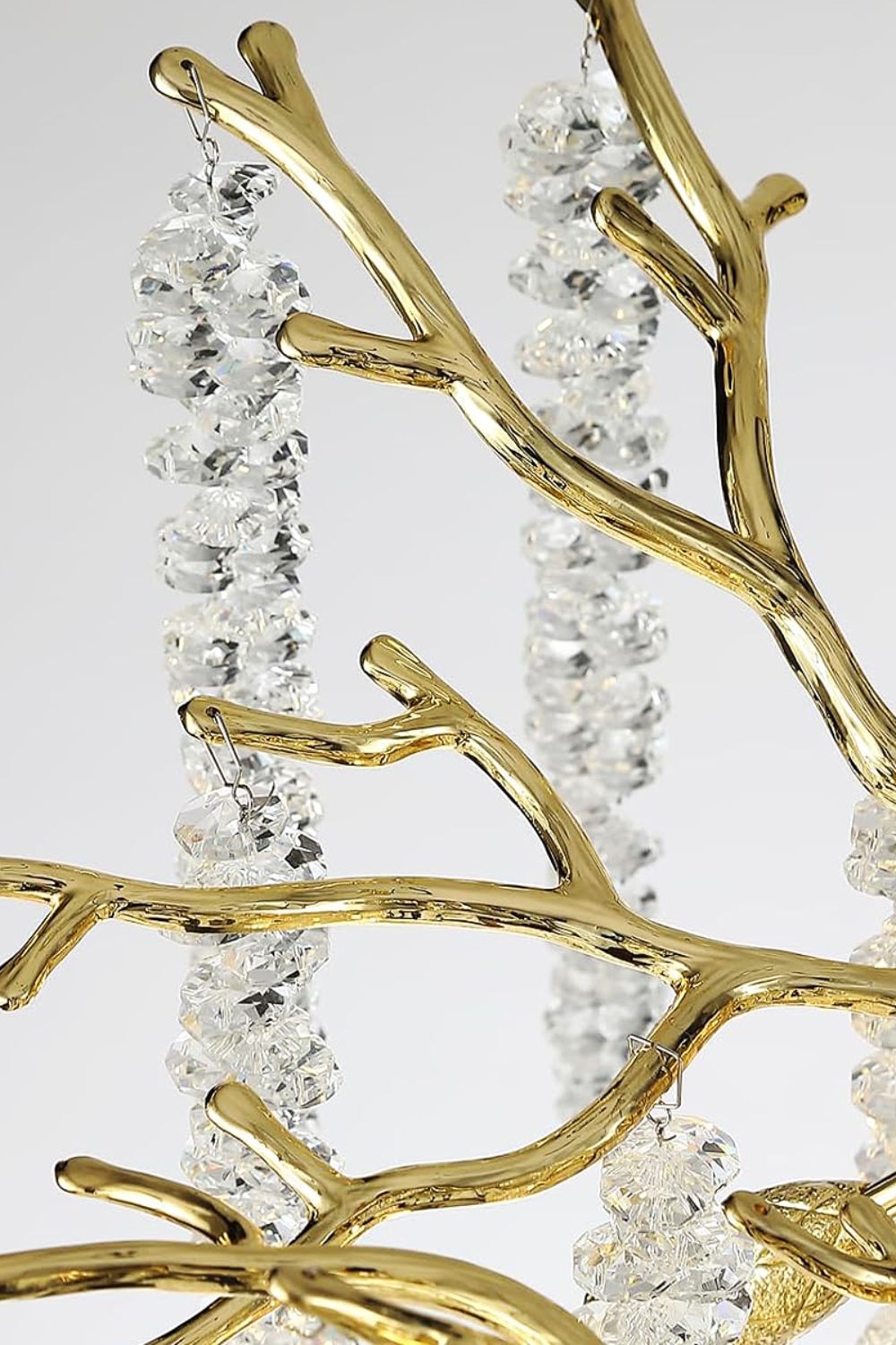 Wisteria Flower  Golden Branch Crystal Chandelier - view 16 | everlamps