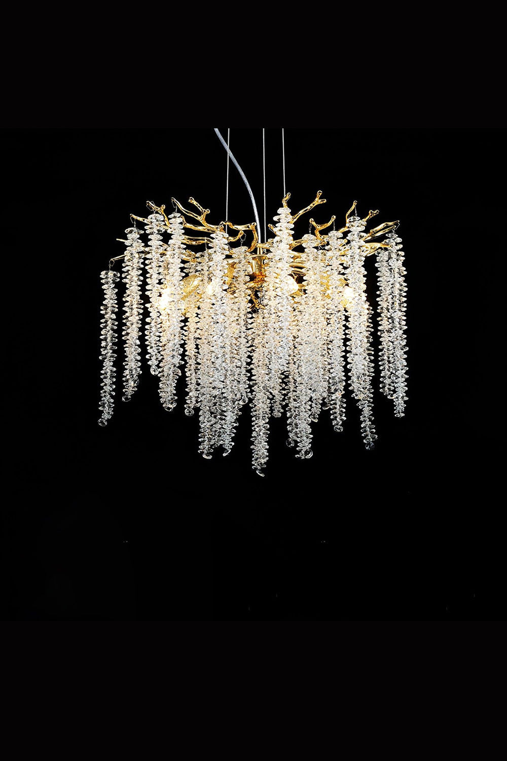 Wisteria Flower  Golden Branch Crystal Chandelier - view 28 | everlamps