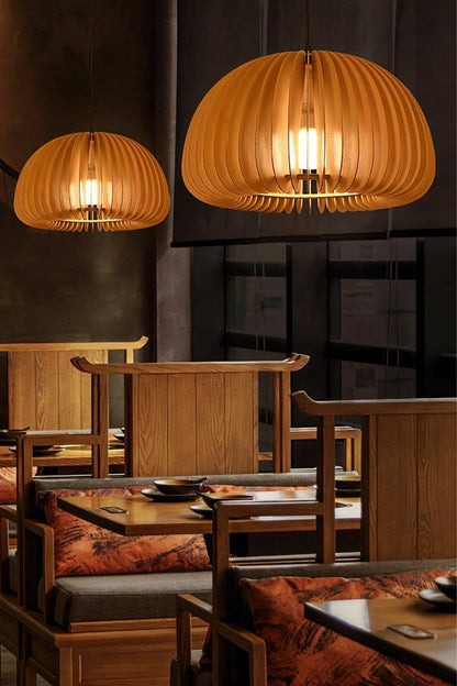 Wooden Pumpkin Swag Lights - everlamps