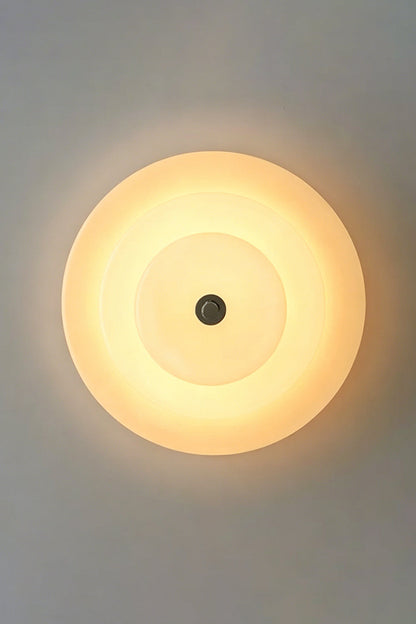 Elegant Ziggurat Horizon Glass Ceiling Light showcasing a three-tiered glass shade design.