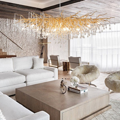 Stunning Tree Branch Crystal Chandelier