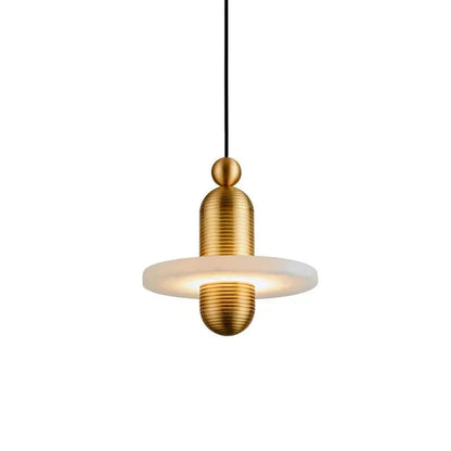 Alabaster Comet Pendant Lamp - D 28cm x H 31.5cm / ∅ 11″ x H 12.4″GoldWarm Lighteverlamps