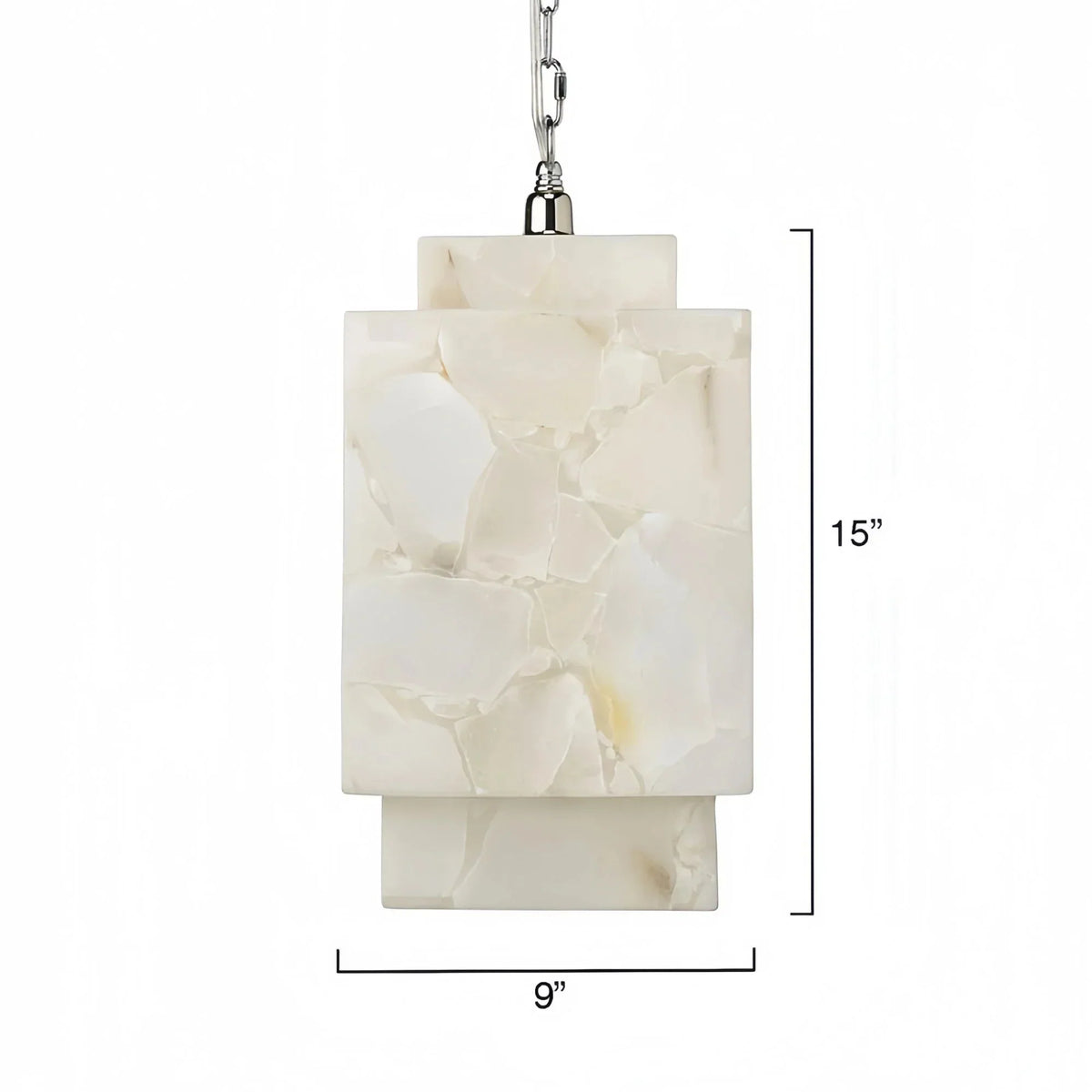 Alabaster Cube Pendant Light - Everlamps