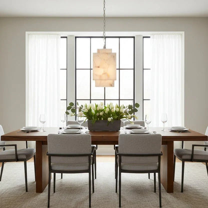 Alabaster Cube Pendant Light - Everlamps