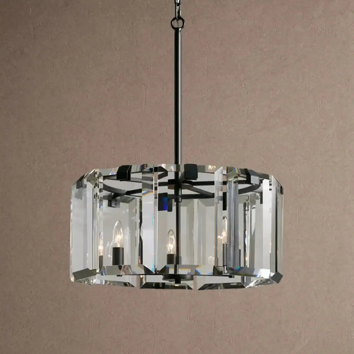 Amaya Round Chandelier 5/7-Light - 5-Light 21.5’’ / Black