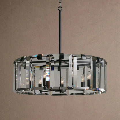 Amaya Round Chandelier 5/7-Light - 7-Light 30’’ / Black