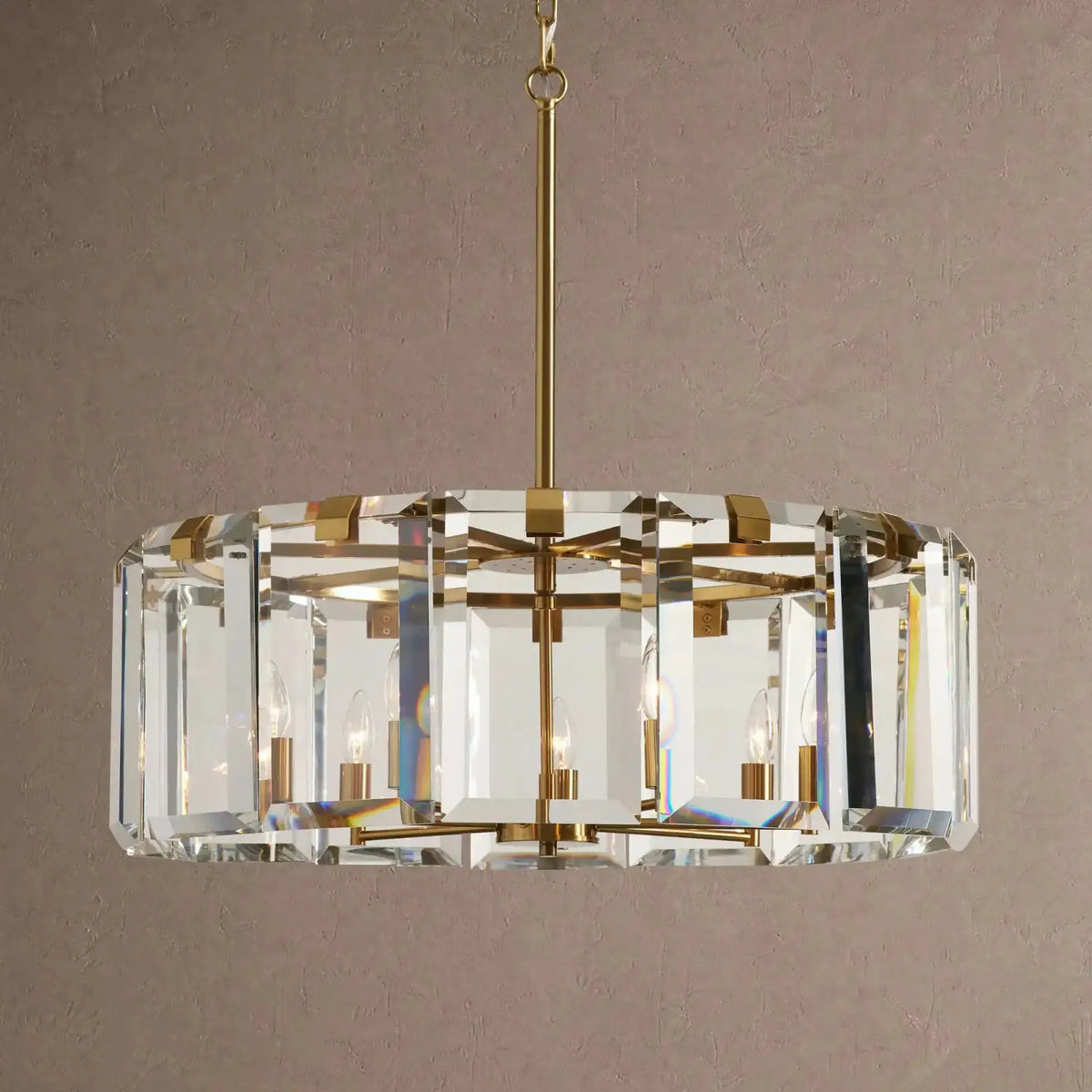 Amaya Round Chandelier 5/7-Light - 7-Light 30’’ / Brass