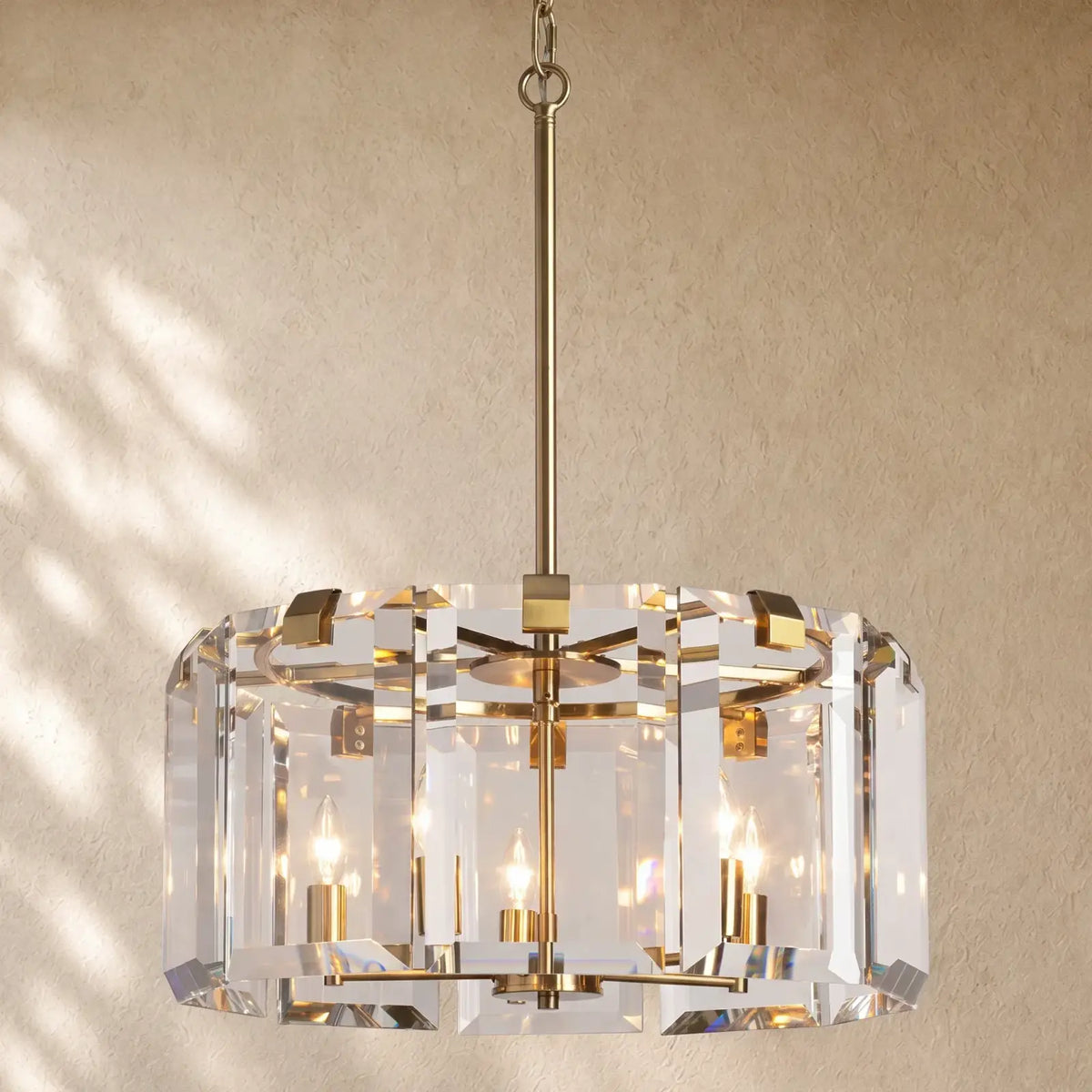 Amayya Round Chandelier - Brass / 21.5’’