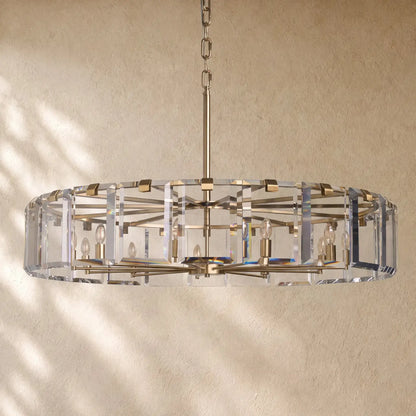 Amayya Round Chandelier - Brass / 48’’