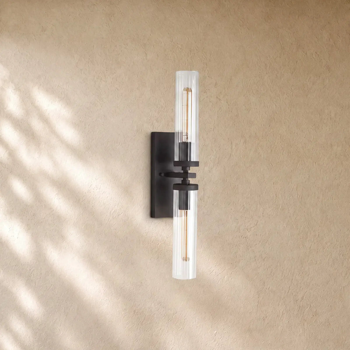 Andreass 2-Light Wall Sconce - Black