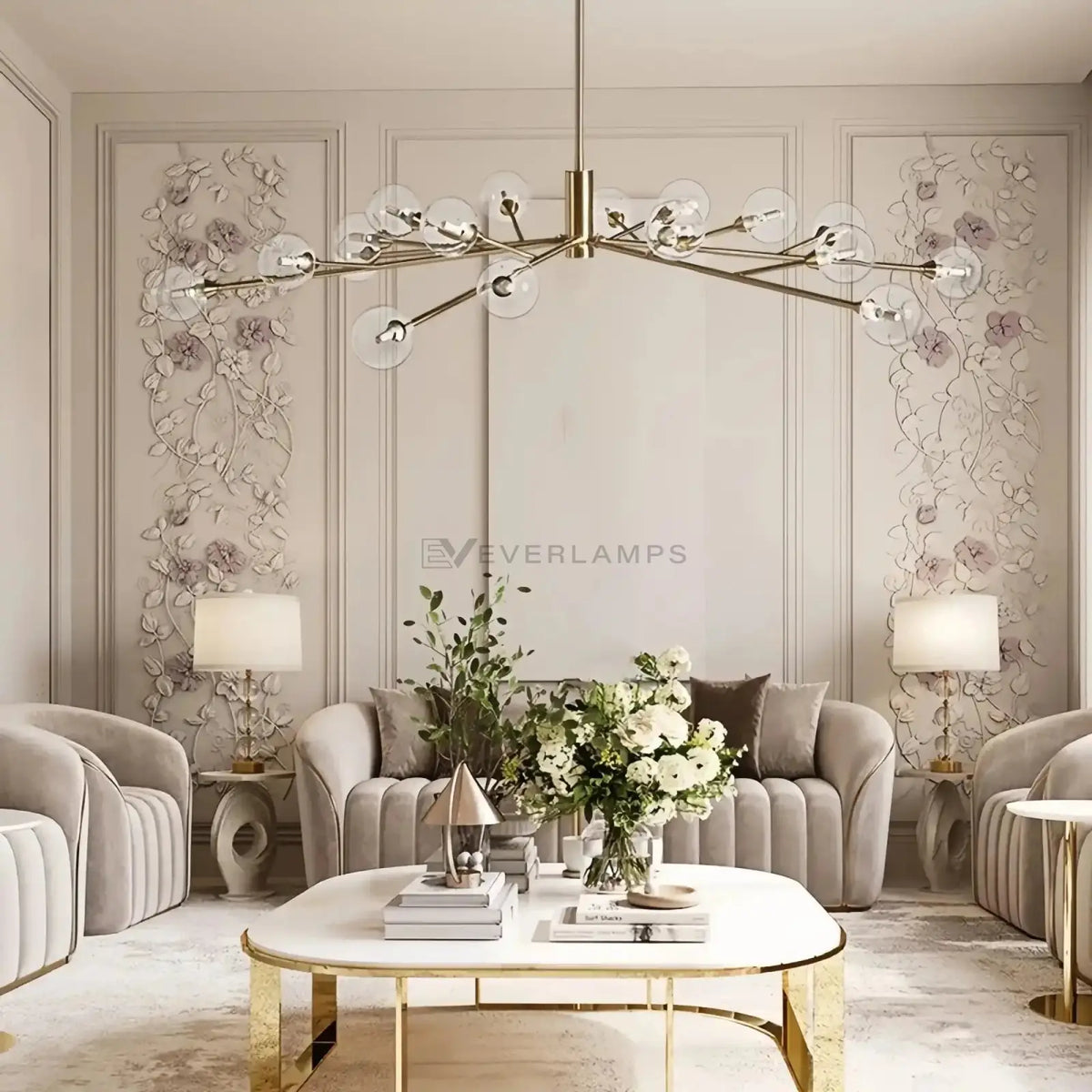 Apollo Round Chandelier 36’’ 47’’ 59’’