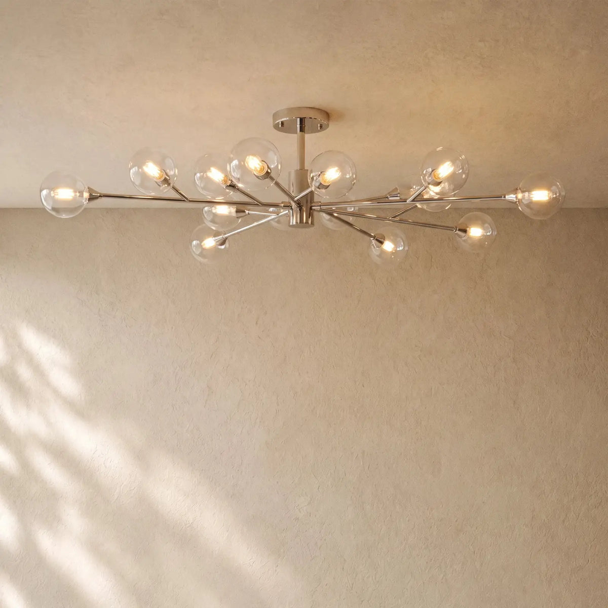 Apollos Flush Mount - 47’’ / Nickel