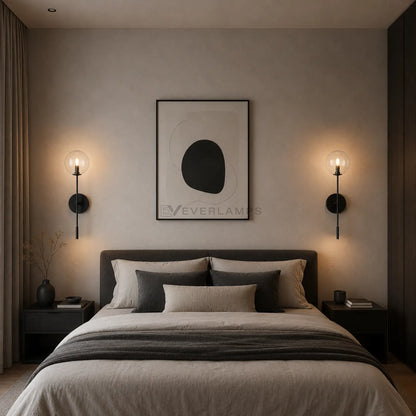 Apollos Glass Ball Wall Sconce