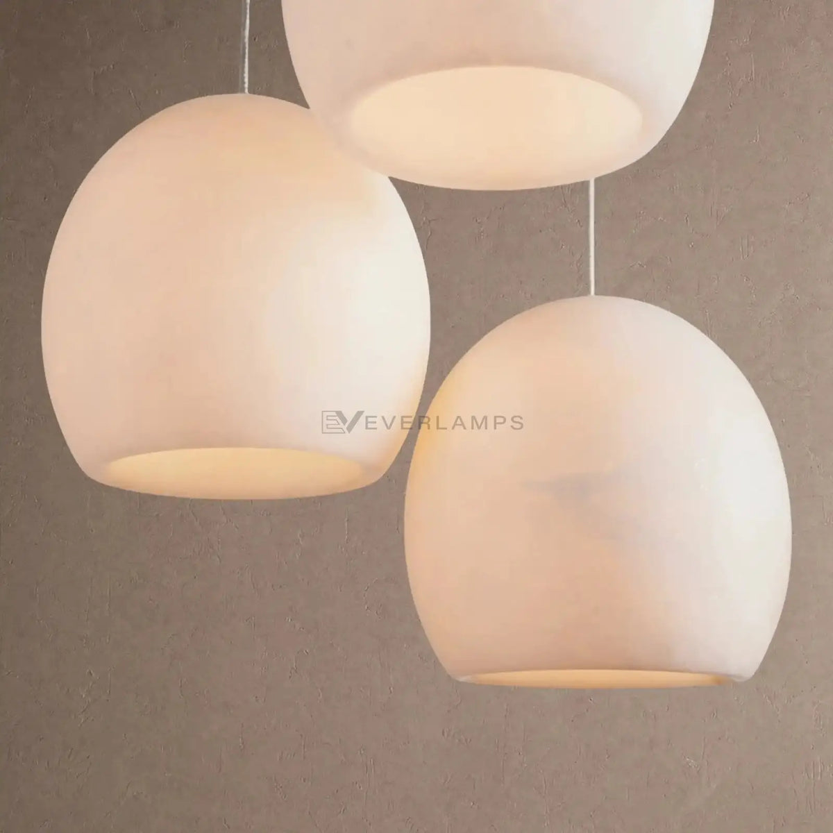 Arica Round Alabaster Chandelier Light