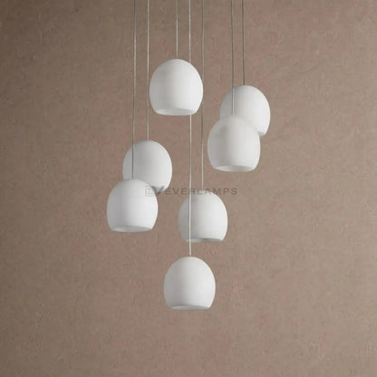 Arica Round Alabaster Chandelier Light