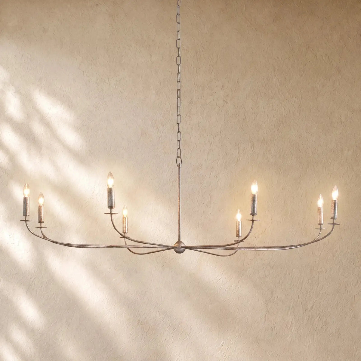 Arnetty Round Chandelier - 8 Light / Silver