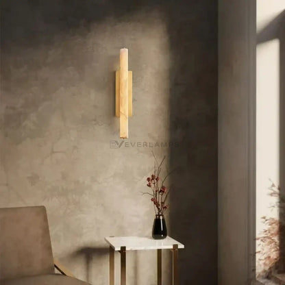 Audubom Alabaster Single Sconce