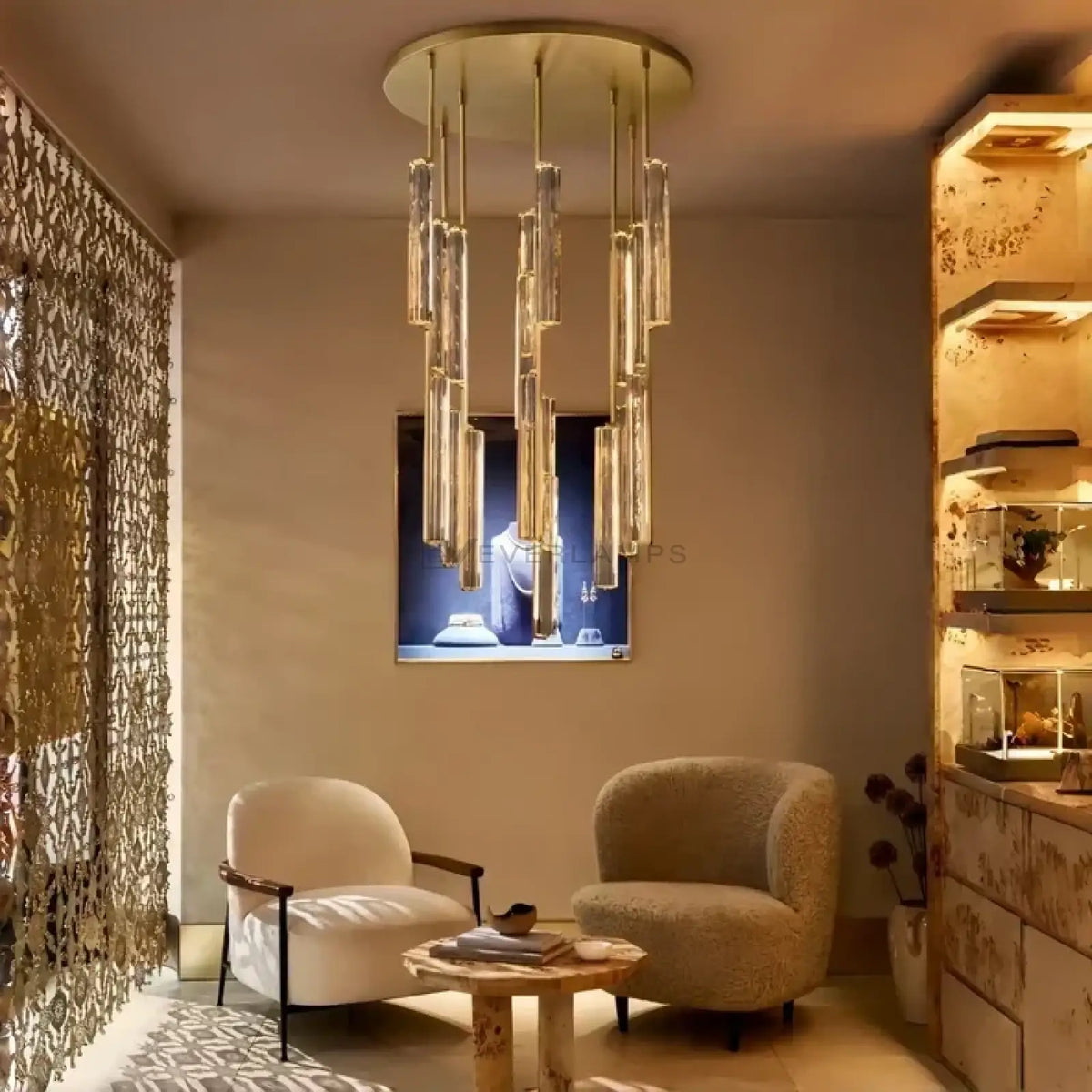 Audubom Crystal Round Chandelier