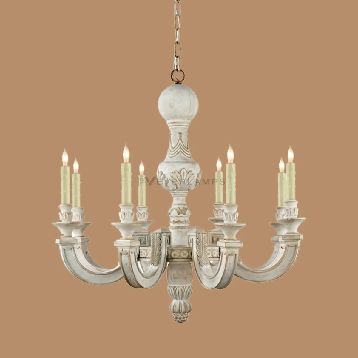 Avignon 8-Light Clear Glass Candle Chandelier