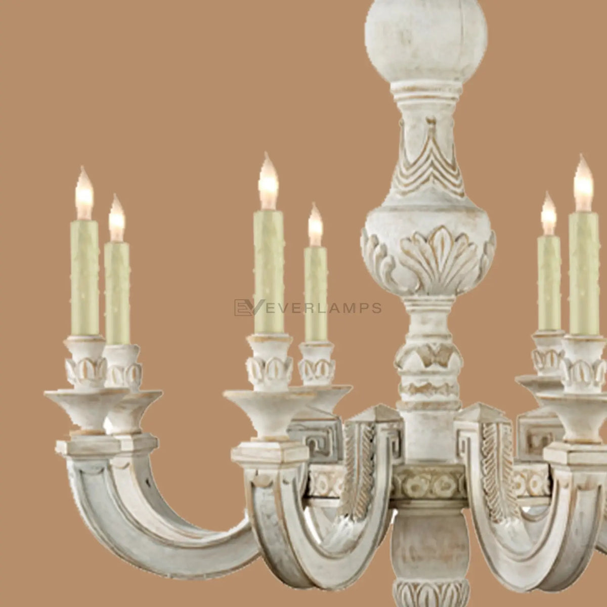 Avignon 8-Light Clear Glass Candle Chandelier