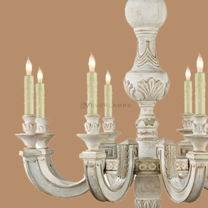 Avignon 8-Light Clear Glass Candle Chandelier