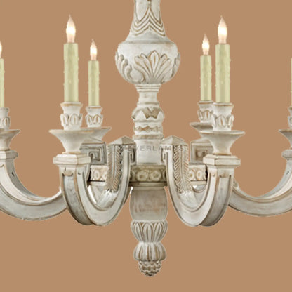 Avignon 8-Light Clear Glass Candle Chandelier