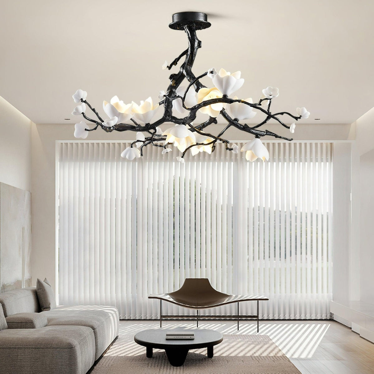 Black Branch Copper Tree Chandelier - ∅ 31.5″ x H 17.7″ / Dia 80cm x H 45cmDark Coppereverlamps