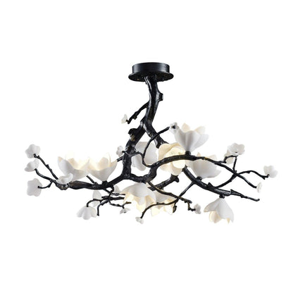 Black Branch Copper Tree Chandelier - ∅ 31.5″ x H 17.7″ / Dia 80cm x H 45cmDark Coppereverlamps