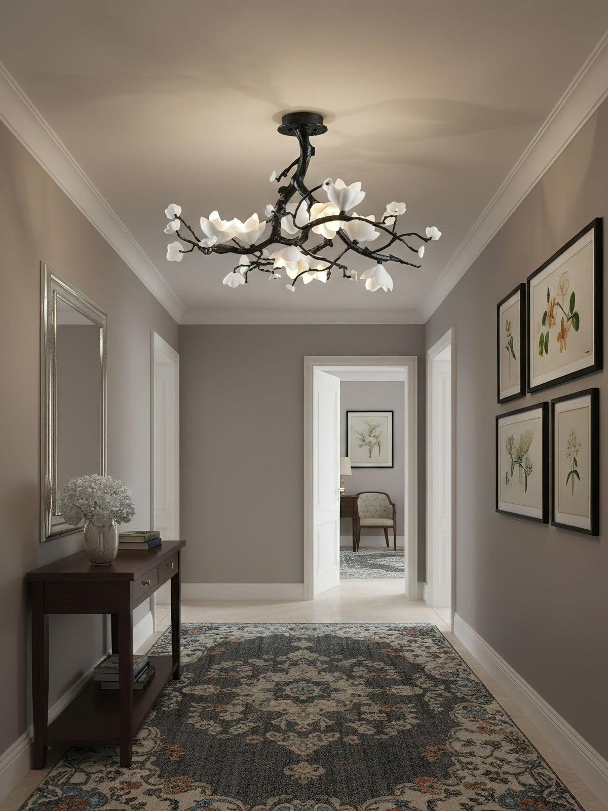 Black Branch Copper Tree Chandelier - ∅ 31.5″ x H 17.7″ / Dia 80cm x H 45cmDark Coppereverlamps