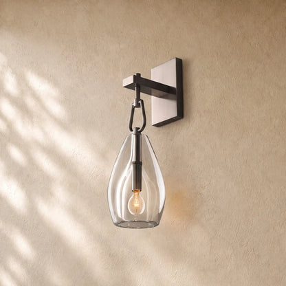 Botanical Flute Wall Sconce - Satin Nickel