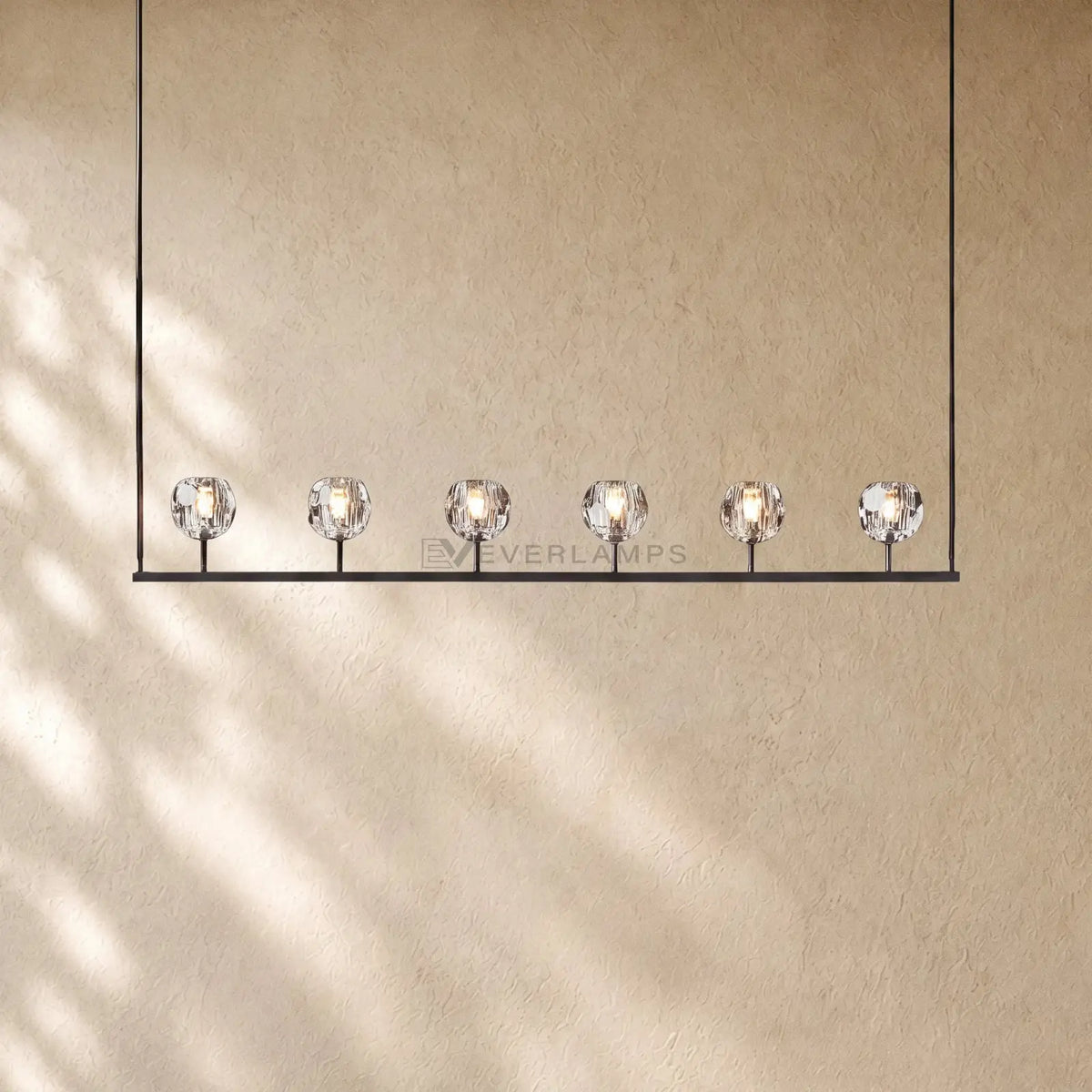 Boulee de Cristal Glass Linear Chandelier 48’’ 60’’