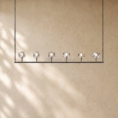 Boulee de Cristal Glass Linear Chandelier 48’’ 60’’