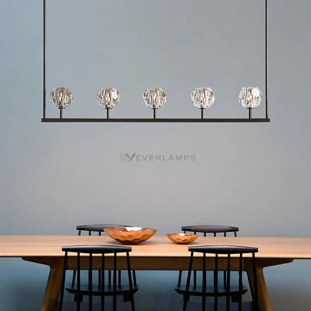 Boulee de Cristal Glass Linear Chandelier 48’’ 60’’