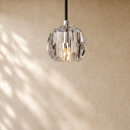 Boulee de Cristal Pendant Light - Polished Nickel / Clear / Cord