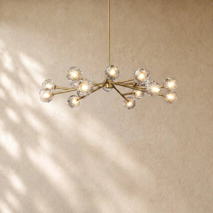Boulee De Cristal Round Chandelier 24’’ 36’’ 48’’ 60’’ 72’’ - 48’’ / Clear / Brass